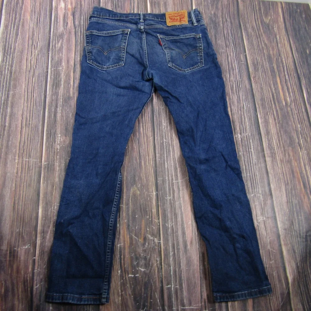 Levi's 511 Slim Fit Jeans Mens 32x30 Blue Dark Wash Stretch Denim 04511-1042